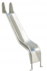 Metal slide with stainless steel surface
