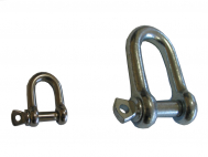 D-Shackle with pin bolt