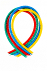 Playground plastic rope with steel core