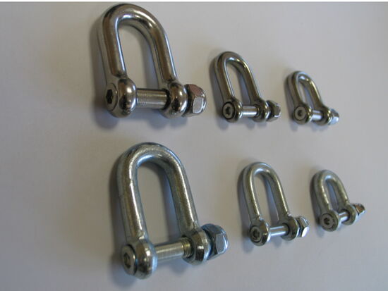 Produktbild D-Schäkel mit Inbus Senkkopf und Kontermutter #4