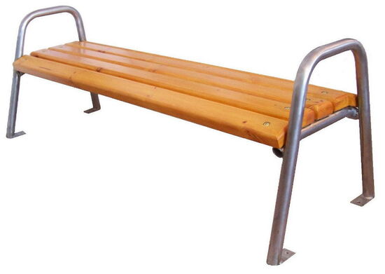 Produktbild Ohne Rückenlehne - Nur das Stahlgestell (ohne Holz)