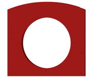 Produktbild Anschlusspaneel PE rot