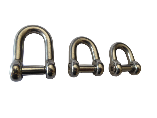 Edelstahlschäkel Ø 6 mm ohne Mutter