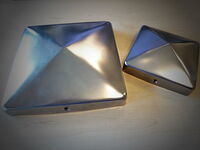 Produktbild Pfostenabdeckkappe aus Edelstahl, für Kantholz