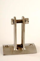 Produktbild Seilhalter, Rundholz, Edelstahl