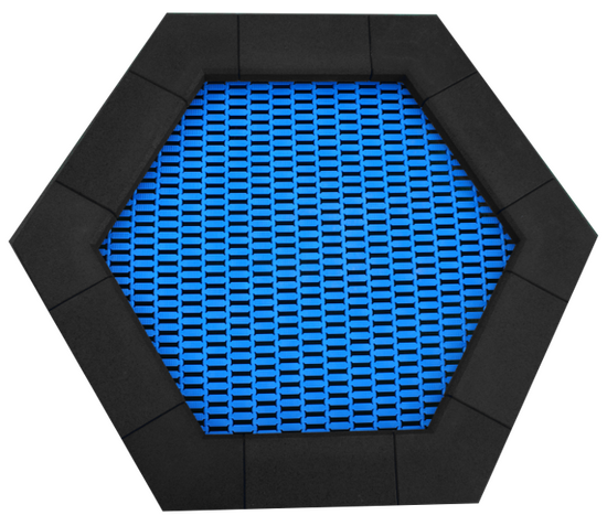 Spielplatztrampolin Sechseck