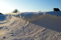 Snow back in  northern Germany