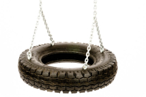 Car tire swing seats