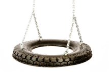 Car tire swing seat 